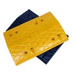 Raceway Round Rubber Yellow Black Driveway Speed Bumps