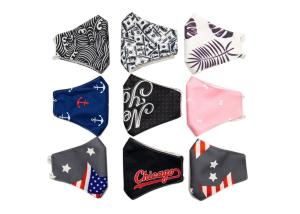 Quality Antibacterial Cute Cotton Fabric 2 Layers Printed Face Mask wholesale