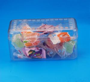 Quality Food Storage Plastic Storage Canisters Square Shape Crown Lid Sealing 53G wholesale