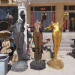 Bronze Statue Greek Grape Goddess Metal Naked Girl Garden Sculpture Life Size