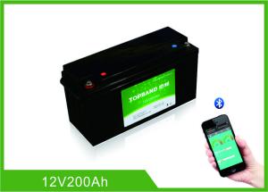 Quality Lifepo4 Bluetooth Lithium Battery 12 Volt 200Ah 2000 Cycles Life With Heating Film wholesale