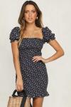 Ladies Off Shoulder Printed Mini Boho Dress 2018