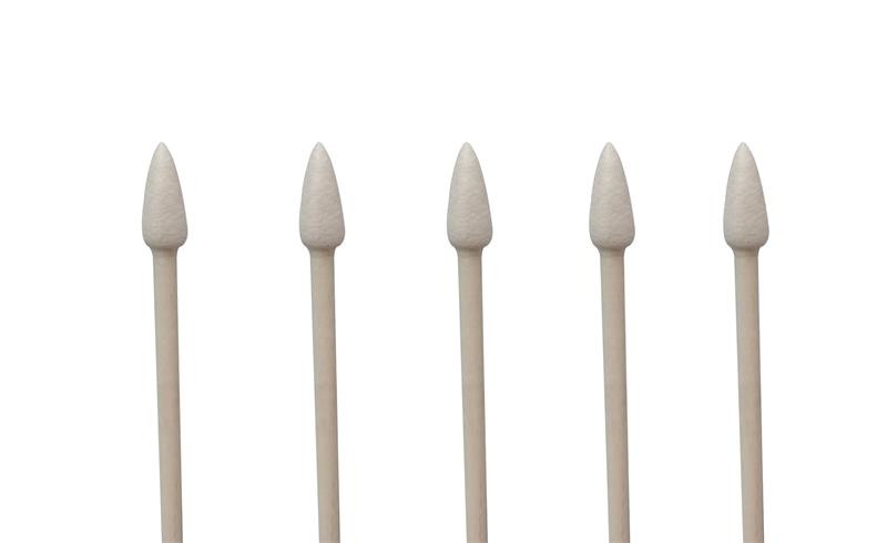 HDD Components Clean Room Cotton Swabs 3 Inch Standard Paper Handle
