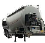 12 Tire BPW Carbon Steel Dry Powder Cement Tank Semi Trailer with Air Compressor