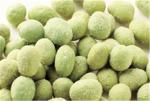 Thai Wasabi Powdered Sugar Peanuts Round Green Color Health Certifiacted