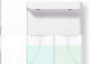 Quality OEM Kitchen Soap Dispenser Touchless 2x300ML 1200mAh White Sensor wholesale