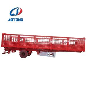 Quality Semi-Trailer 3 Axles 60 Tons Animal Poultry Grid Positions Fence Stake Cargo Transport wholesale