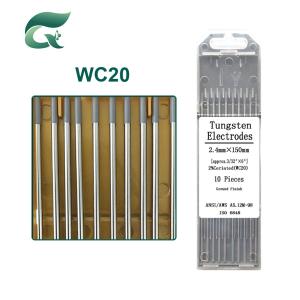 Quality Grey WC20 Cerium Tungsten Electrode 3.2mm Diameter wholesale