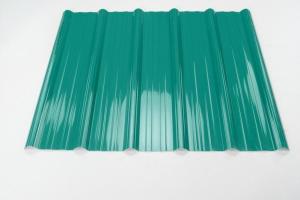 Quality Trapeziod Pattern Pvc Plastic Roof Tiles Heat Insulated Sound Proof wholesale