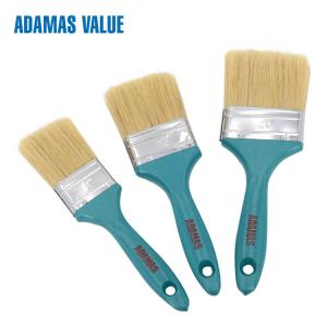 Quality Flat Wide Natural Bristle Paint Brush 57-64mm Length Out Stainless Iron / Steel Ferrule wholesale
