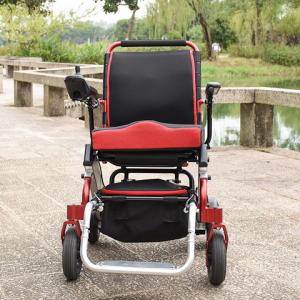 Quality Foldable Motorized Folding Electric Wheelchair 6 km/hr Lightweight wholesale