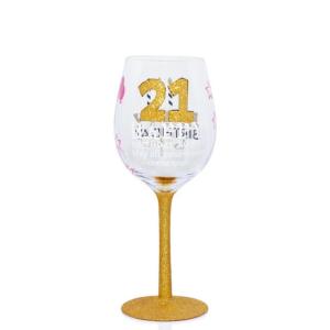 Quality High Quality Factory customized Personalized Glitter Wine Glass wholesale