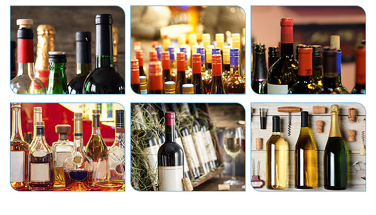 Glass Wine Bottle Shrink Caps Gold Black PVC Shrink Capsules SGS