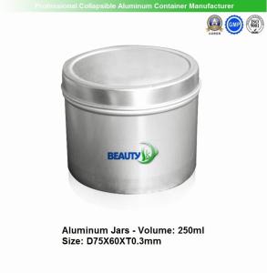 Quality Original Aluminum color 250ml Cosmetic Packaging Face Body Care Cream Empty Aluminum Container Jars wholesale