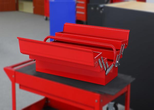 Color Customizable Metal Professional Garage Toolbox With 5 Trays For Store