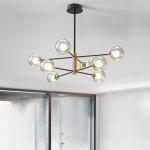Nordic glass bubble chandelier light led postmodern lamp minimalist sputnik