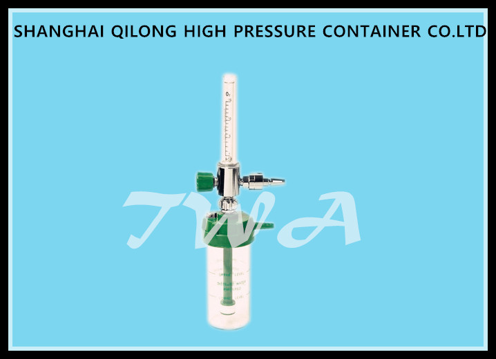 British Type Plastic Wall Mounted Oxygen Regulator Single Flowmeter