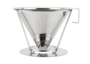 Quality Light Weight Stainless Steel Coffee Dripper 125mm Diameter For Brewing Coffee wholesale