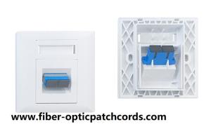 Quality FTTH wall mount box fiber faceplate for SC duplex adapter wholesale