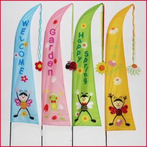 Quality Spring Garden Flag Frog Ladybug Bee butterfly wholesale