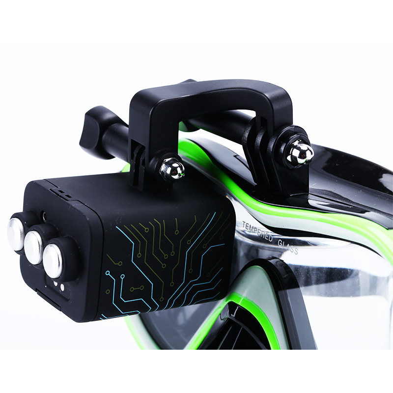 HD Tempered Glass Scuba Diving Mask With High Resolution Integrated Computer