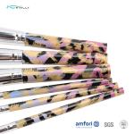 PVC Sleeves 6pcs Artificial Fiber Travel Makeup Brush Set