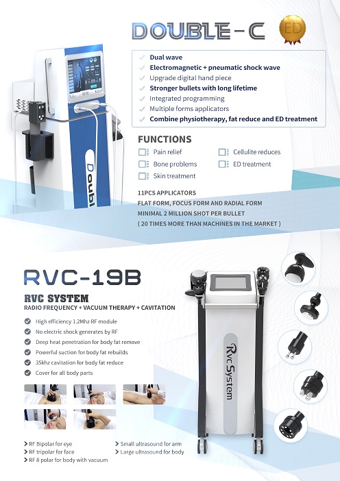 Vertical Shockwave Therapy Equipment 2 In 1 EMS Shockwave Machine For Body Massage shockwave therapy physiotherapy