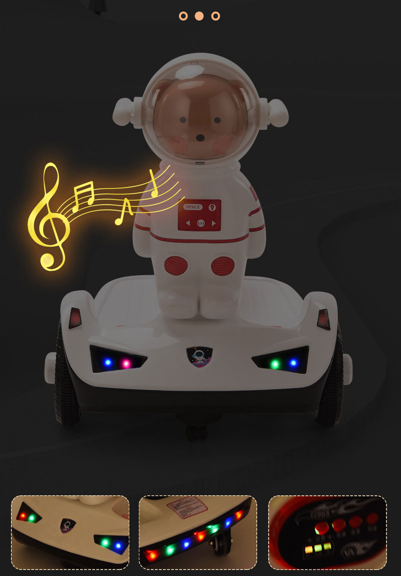 Upgrade Your Ride 6V 4.5AH Electric Vehicles with LED Lights and Max Weight 50lbs