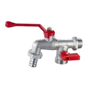 Quality Brass Body And Plastic Handle Bibcock Ball Valve Hexagonal Cap Bib Cock Valve wholesale