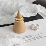 925 Sterling Silver Jewelry Irregular Opening Ring For Women