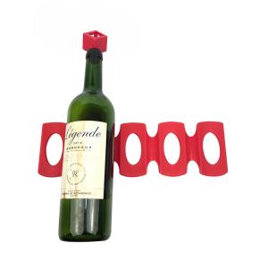 Quality Perfect Fridge Storage Small Wine Rack , 306*95mm Silicone Wine Bottle Holder wholesale