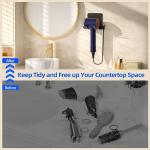 1mm Thickness Hair Dryer Holder Wall Mount Carbon Steel Material Fits Most Hair