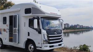 Quality Motorhome Camper RV Caravan Van Fiberglass With Diesel Engine Automatic Transmission wholesale