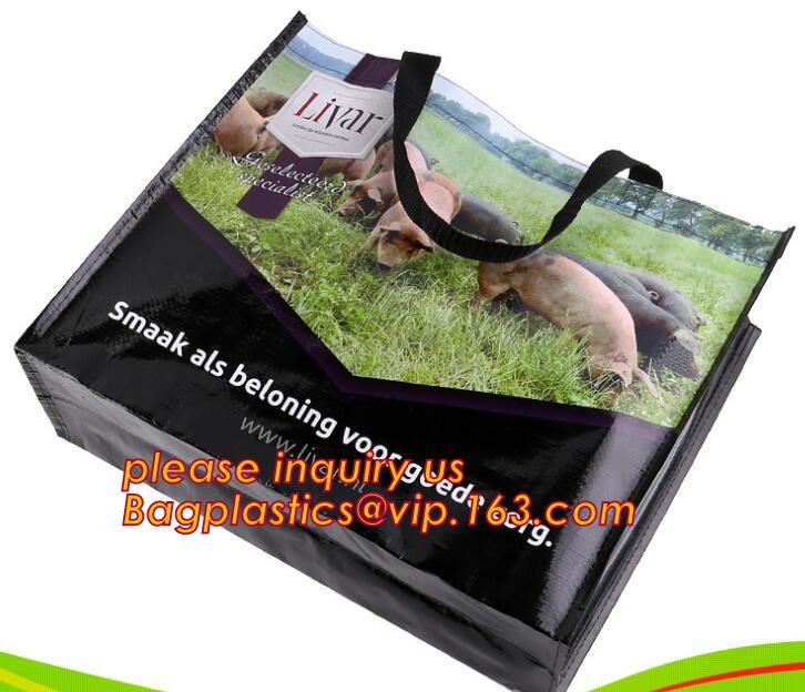 Fashion WaterProof PP Woven Laminated Handle Shopping Bag,fashion laminated reusable pp woven big shopping woven bag