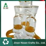 Irregular LED Hookah Shisha 32cm Glass Water Bongs