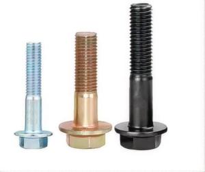 Quality Stainless Steel Carbon Material Flange Bolts Black Oxide Zinc Finish DIN6921 M6/M8/M10 35mm Grade 8.8/10.9 wholesale