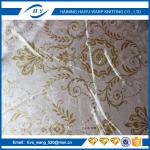 Anti - Slip Sofa Patterned Velvet Upholstery Fabric 28S/32S Density