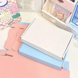 Quality Macaron Colorful Customized Corrugated Kraft Paper Gift Display Boxes Anti Stress Express Cartons wholesale