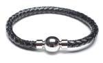 Leather Bracelet, Stainless Steel Clasp, 8 Inches