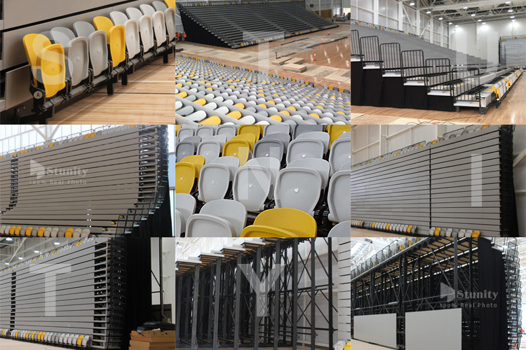 HDPE Plastic Stadium Chair With Cupholder