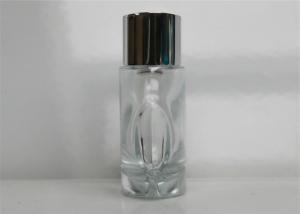 Quality Black Cap Pretty Perfume Bottles , Tamper - Evident Glass Scent Bottles wholesale