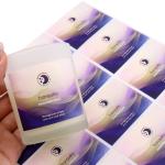 Waterproof Eco-friendly Paper Vinyl Adhesive Metal Stickers , Perfume/Cosmetics