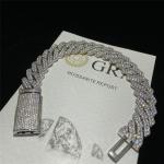 Vvs Miami Moissanite Chain Jewelry Cuban Link Sterling Silver Iced Out