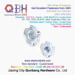 QBH M4-M10 DIN1624 Blue White Yellow Zinc Plated Carbon Steel Half Teeth Four