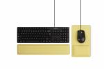 Ergonomic design cooling gel-infused memory foam wrist rest for the full size