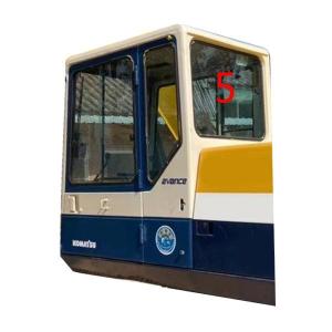 Quality Bending Resistant KOMATSU Cab Glass Excavator Back Side Window Replacement wholesale