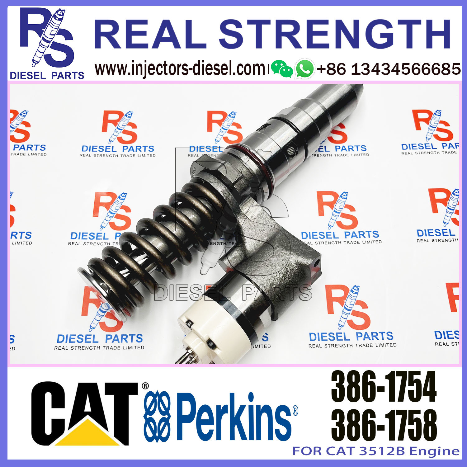 Diesel Fuel Injector 250-1302 389-1969 10R-1303 386-1754 20R-1270 20R-1276 20R-0848 20R-0850 for 3512B Excavator