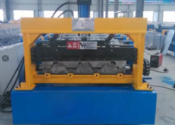 Foot Pedal Floor Deck Roll Forming Machine / C 200 - 300 Floor Tiles Making
