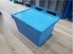Logistics Movable Plastic Attached Lid Containers Customized Logo