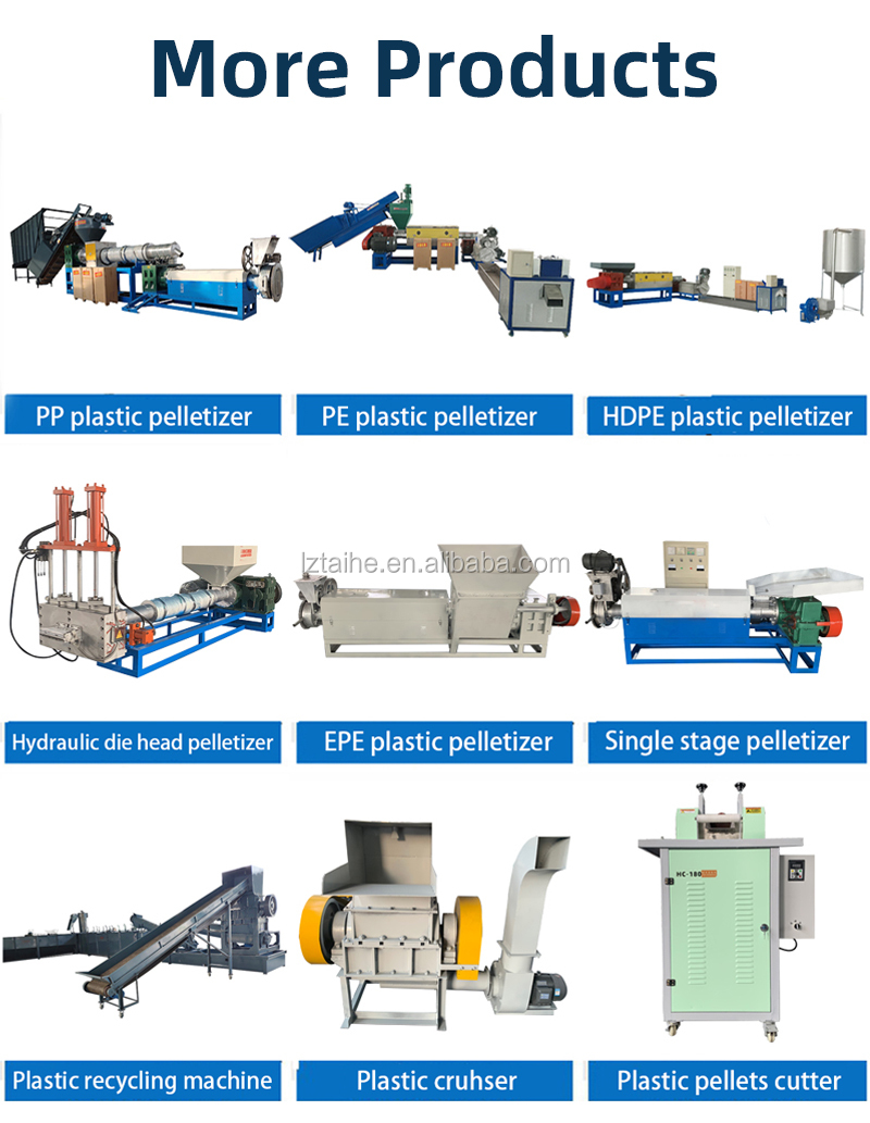 PP PE HDPE LDPE Hard Scrap Pelletizing Machine With Waste Plastic Recycling Function